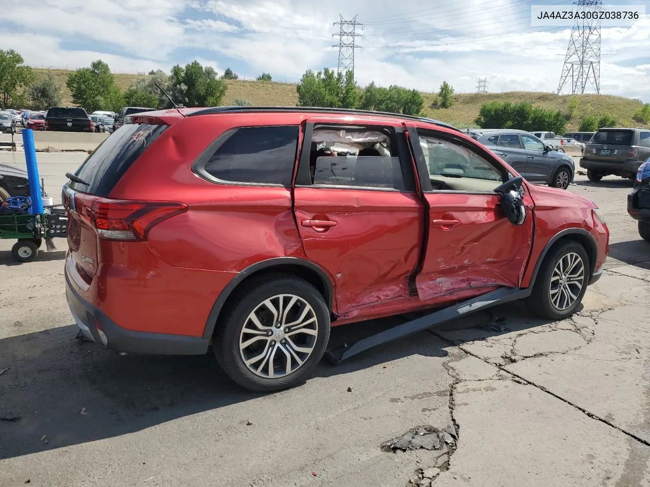 2016 Mitsubishi Outlander Se VIN: JA4AZ3A30GZ038736 Lot: 69326054