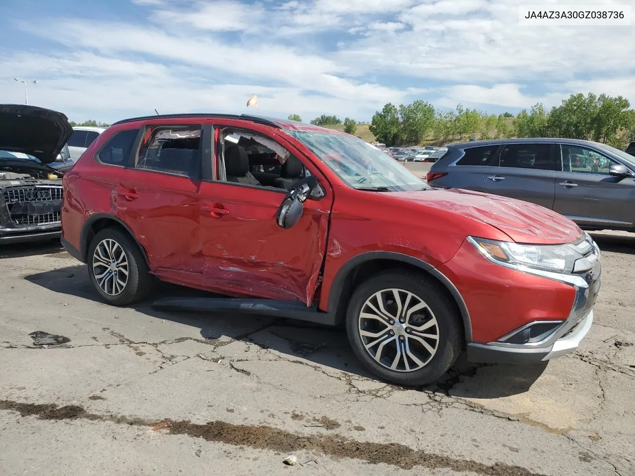 2016 Mitsubishi Outlander Se VIN: JA4AZ3A30GZ038736 Lot: 69326054