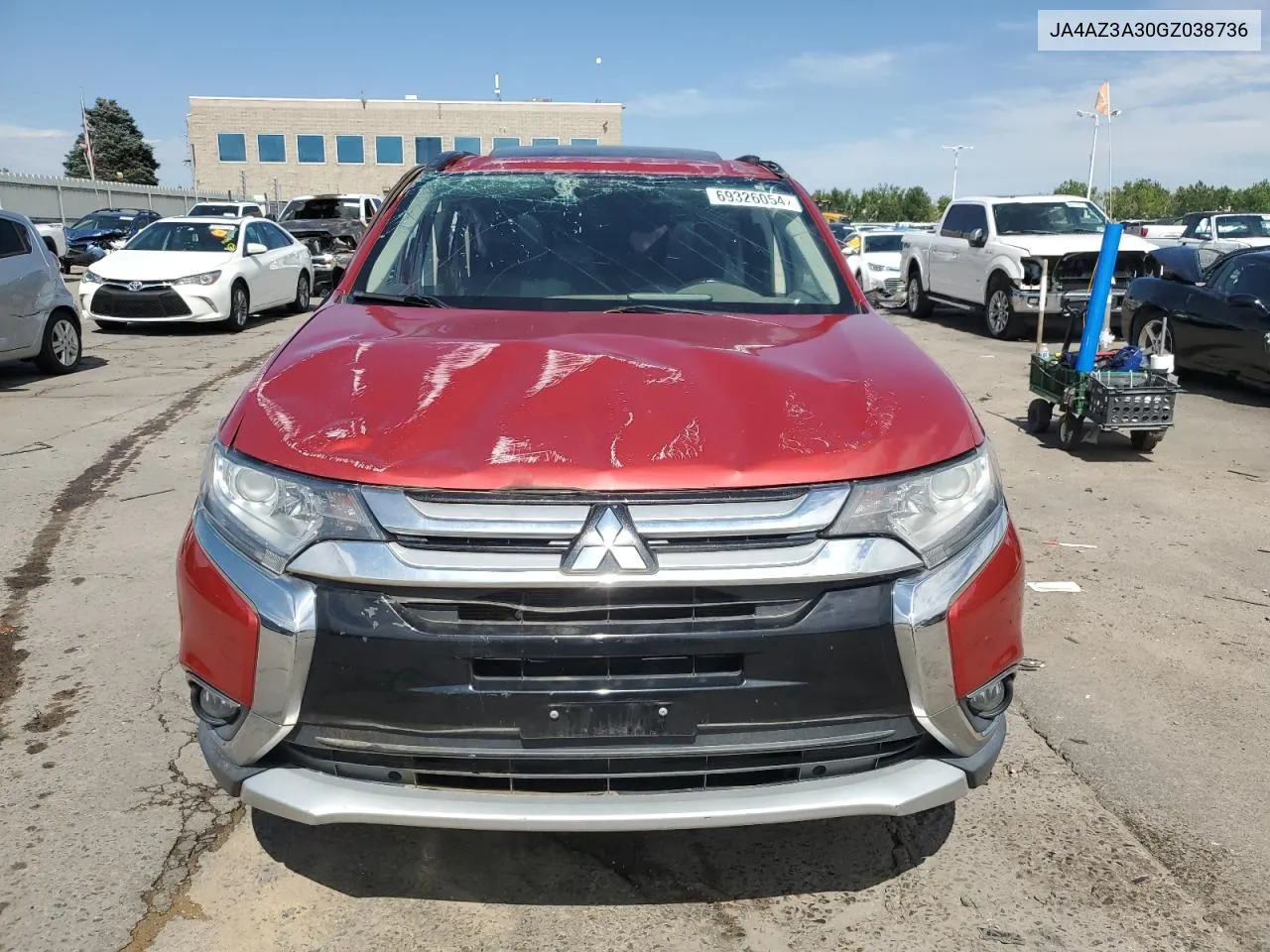 2016 Mitsubishi Outlander Se VIN: JA4AZ3A30GZ038736 Lot: 69326054