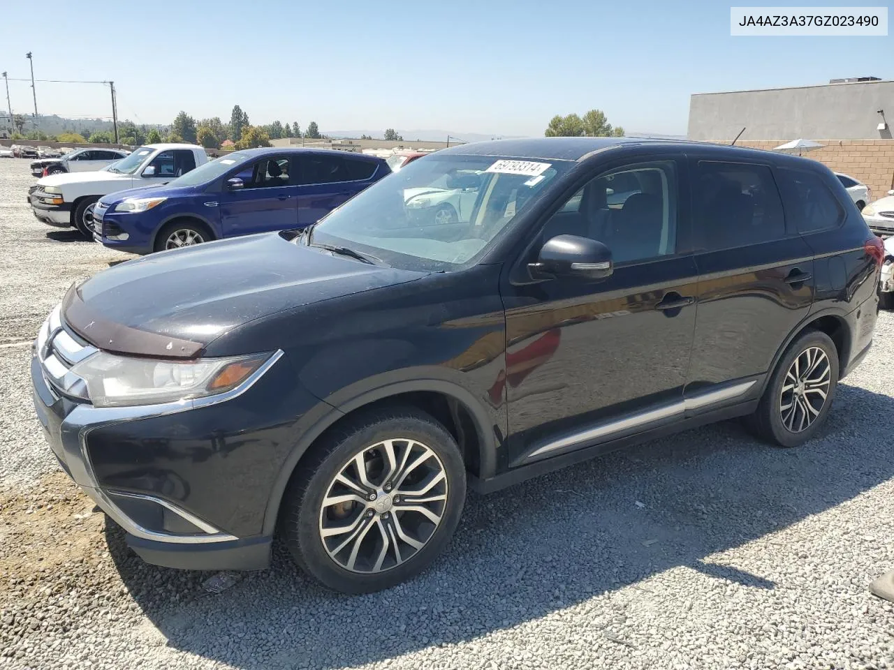 2016 Mitsubishi Outlander Se VIN: JA4AZ3A37GZ023490 Lot: 69793314