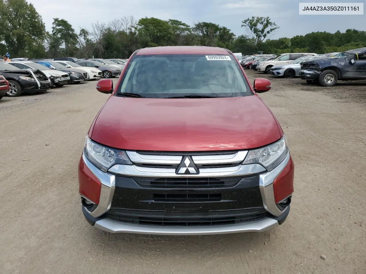 2016 Mitsubishi Outlander Se VIN: JA4AZ3A35GZ011161 Lot: 69993924