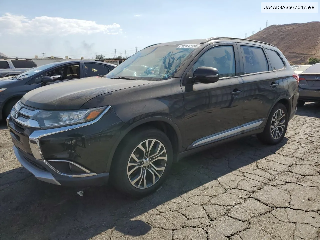 2016 Mitsubishi Outlander Se VIN: JA4AD3A36GZ047598 Lot: 70317824