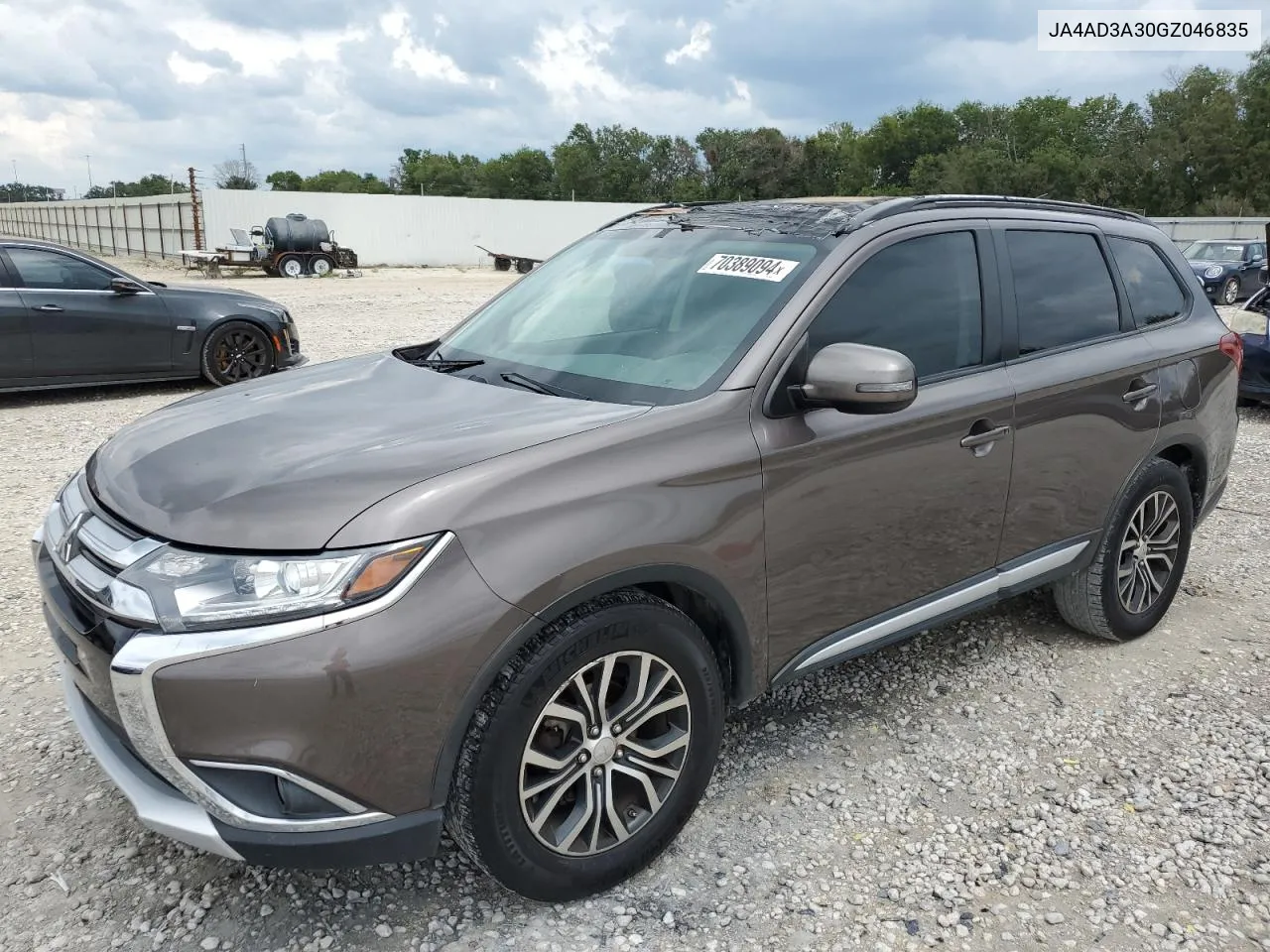 2016 Mitsubishi Outlander Se VIN: JA4AD3A30GZ046835 Lot: 70389094