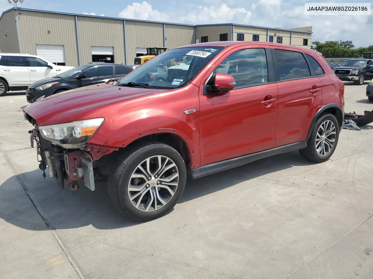 2016 Mitsubishi Outlander Sport Es VIN: JA4AP3AW8GZ026186 Lot: 70569794