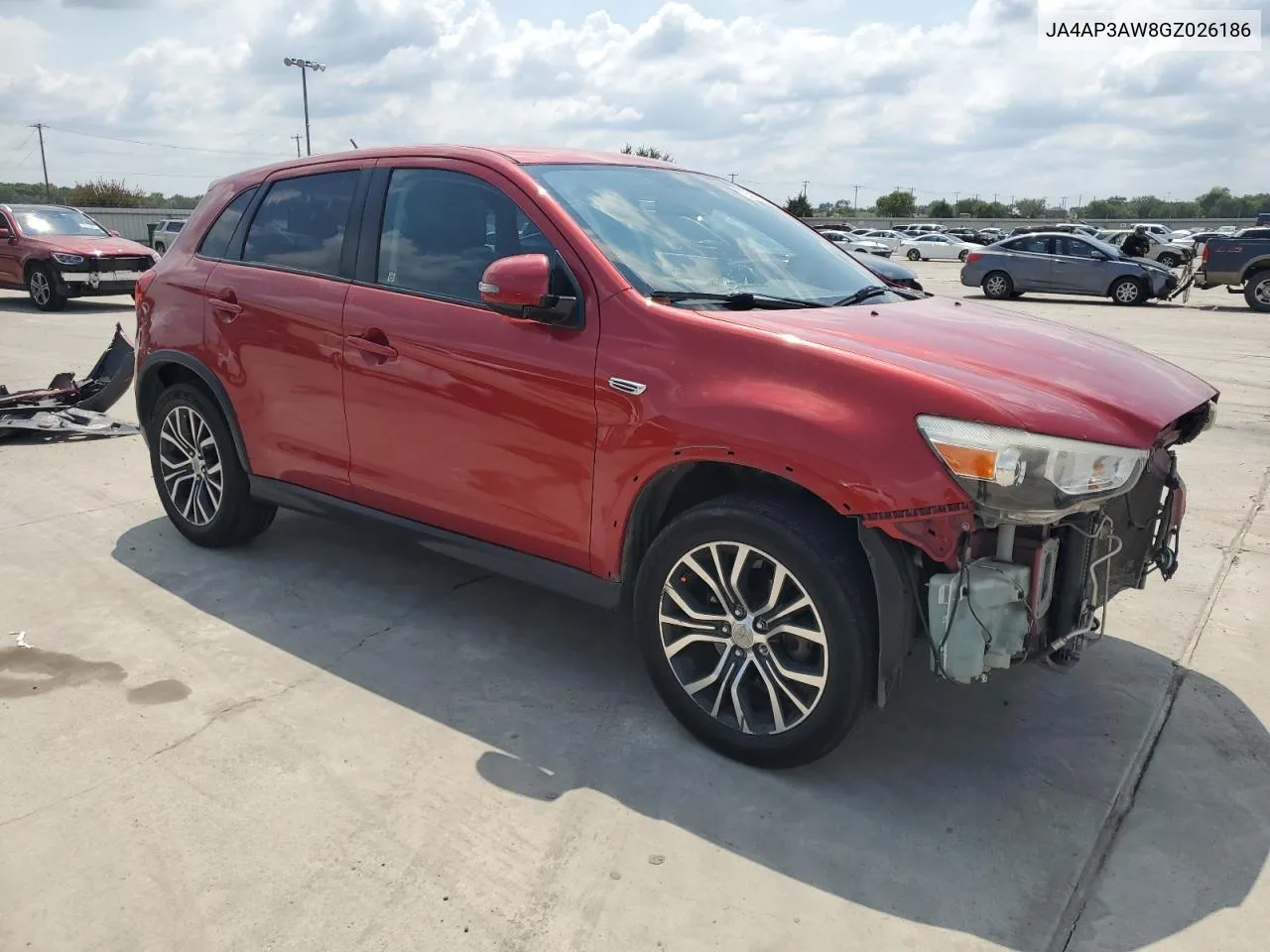 2016 Mitsubishi Outlander Sport Es VIN: JA4AP3AW8GZ026186 Lot: 70569794