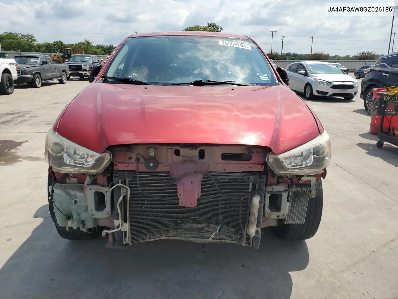 2016 Mitsubishi Outlander Sport Es VIN: JA4AP3AW8GZ026186 Lot: 70569794