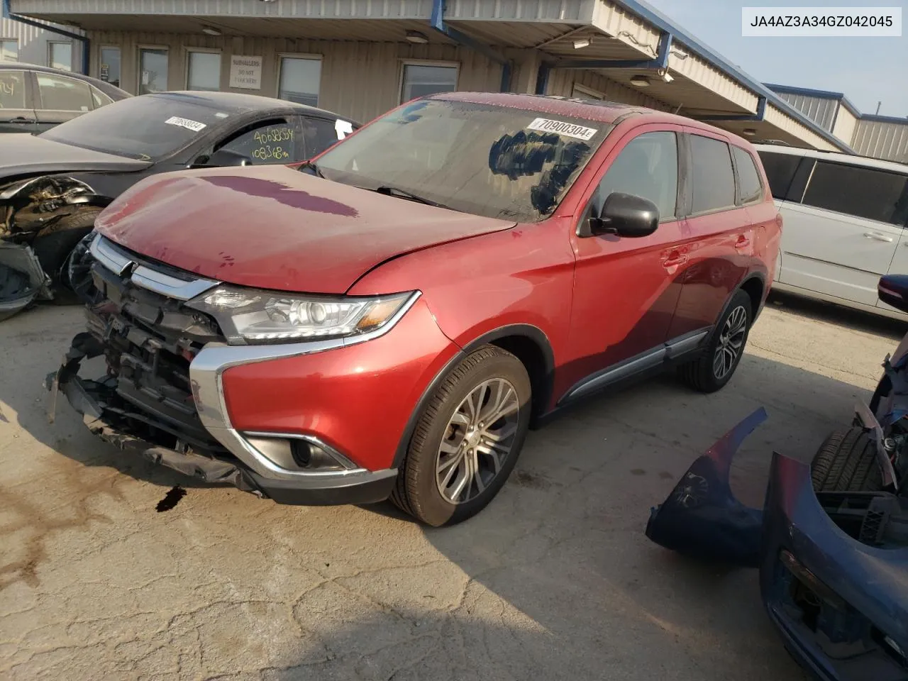 2016 Mitsubishi Outlander Se VIN: JA4AZ3A34GZ042045 Lot: 70900304