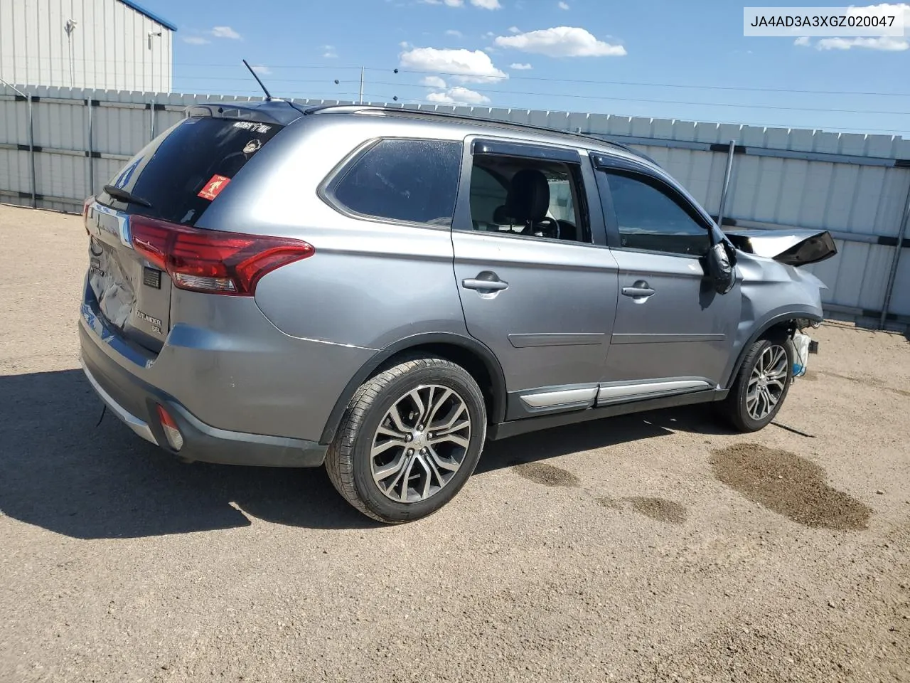 2016 Mitsubishi Outlander Se VIN: JA4AD3A3XGZ020047 Lot: 70914544