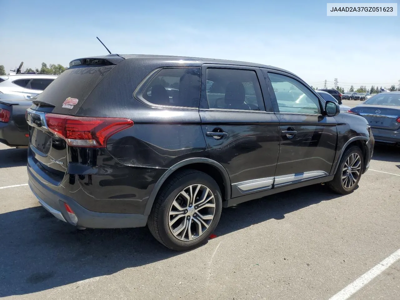 2016 Mitsubishi Outlander Es VIN: JA4AD2A37GZ051623 Lot: 71195924