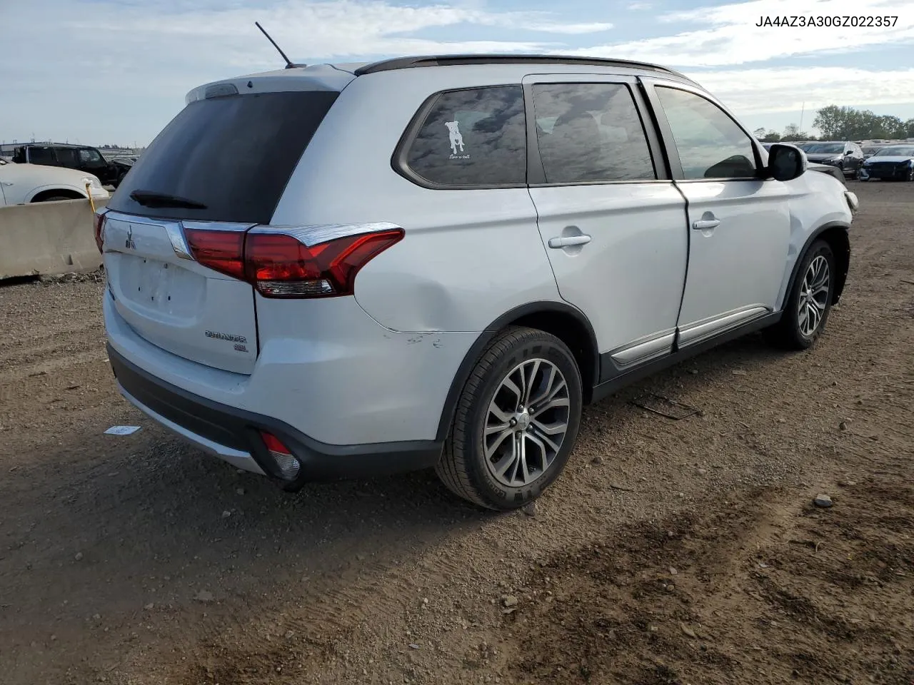 2016 Mitsubishi Outlander Se VIN: JA4AZ3A30GZ022357 Lot: 71498544