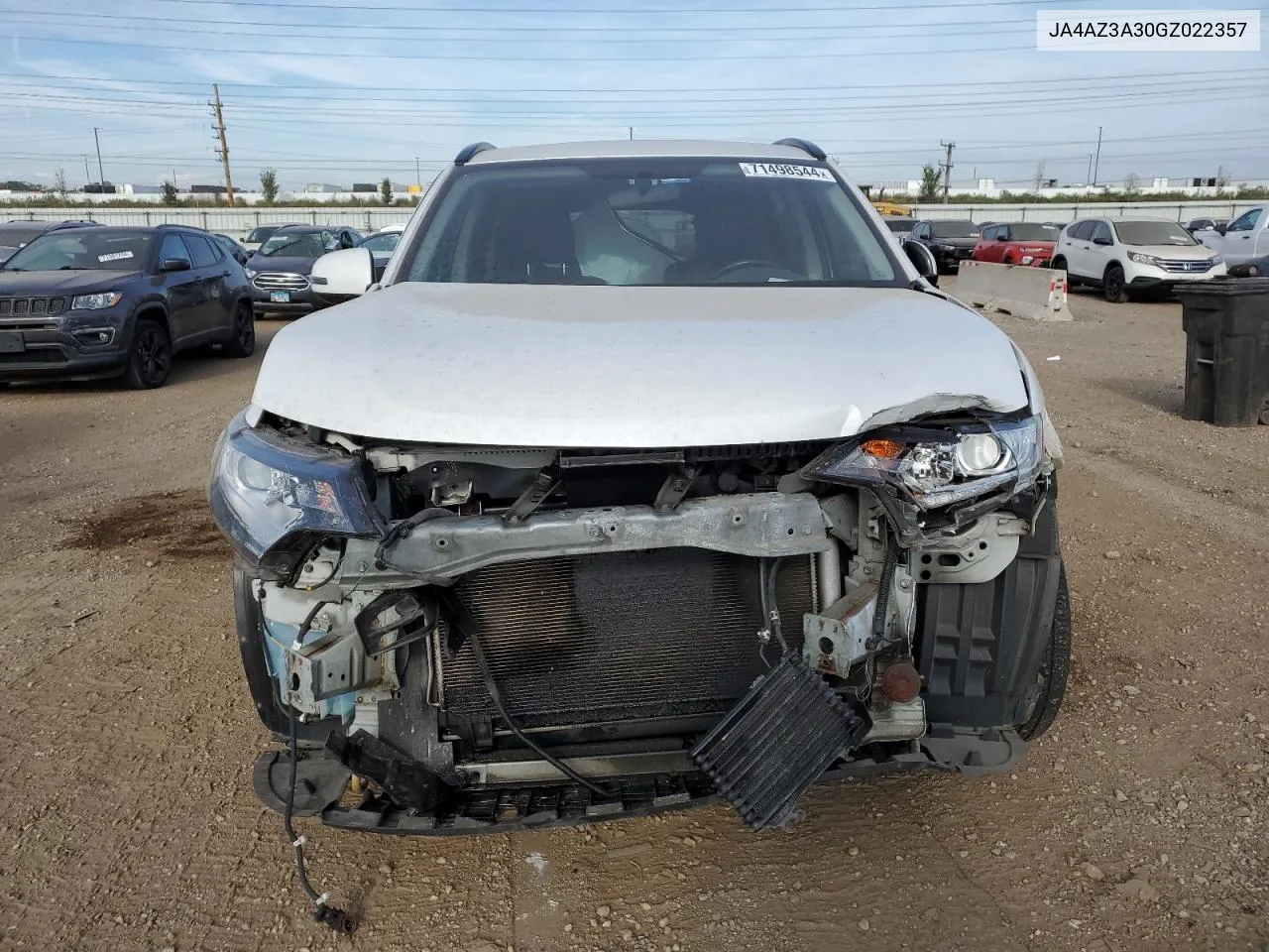 2016 Mitsubishi Outlander Se VIN: JA4AZ3A30GZ022357 Lot: 71498544