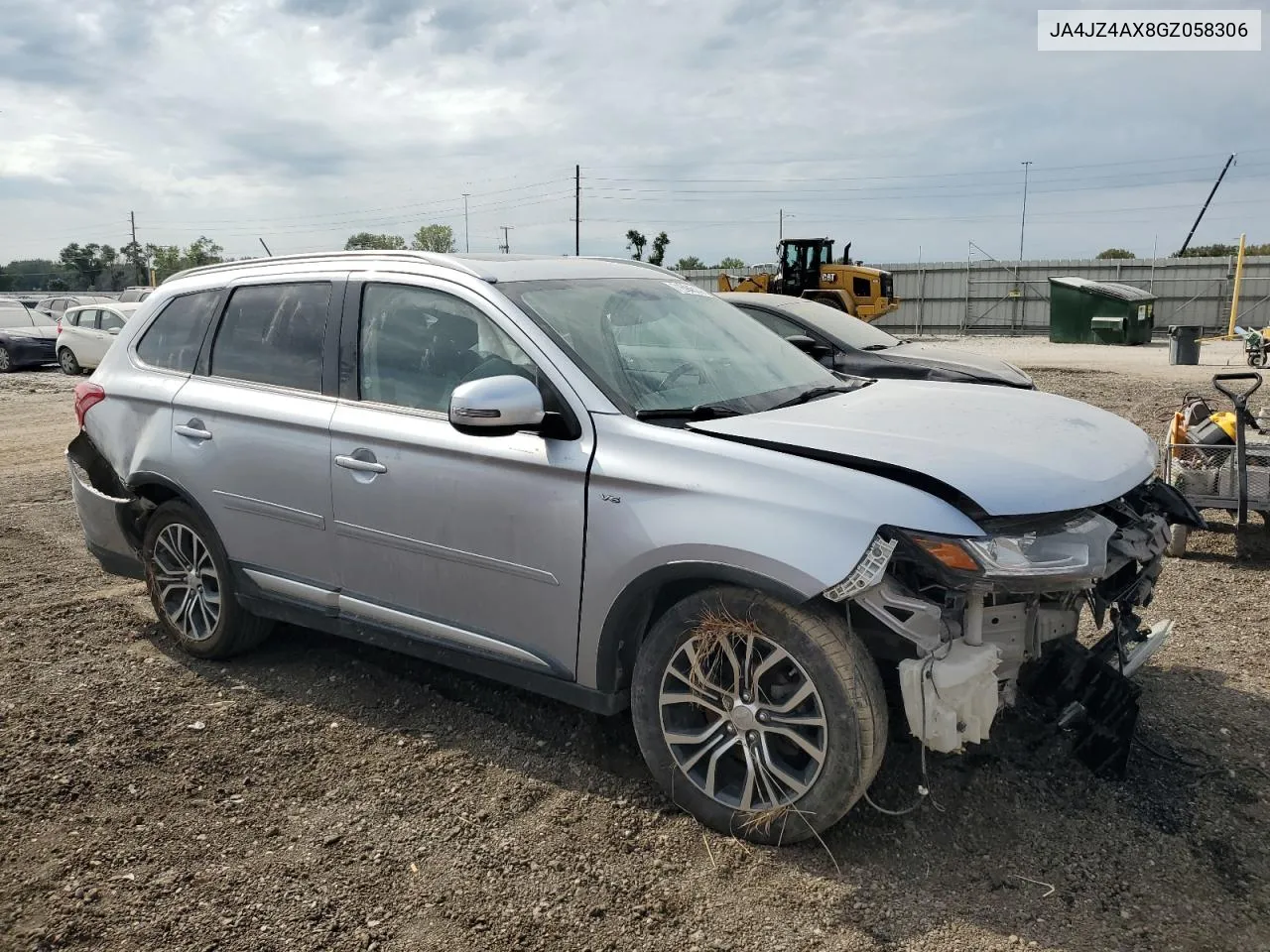 2016 Mitsubishi Outlander Gt VIN: JA4JZ4AX8GZ058306 Lot: 71594514