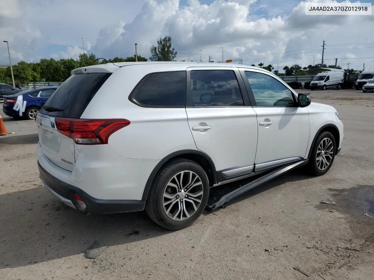 2016 Mitsubishi Outlander Es VIN: JA4AD2A37GZ012918 Lot: 71804684