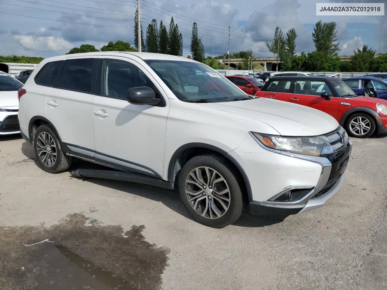 2016 Mitsubishi Outlander Es VIN: JA4AD2A37GZ012918 Lot: 71804684