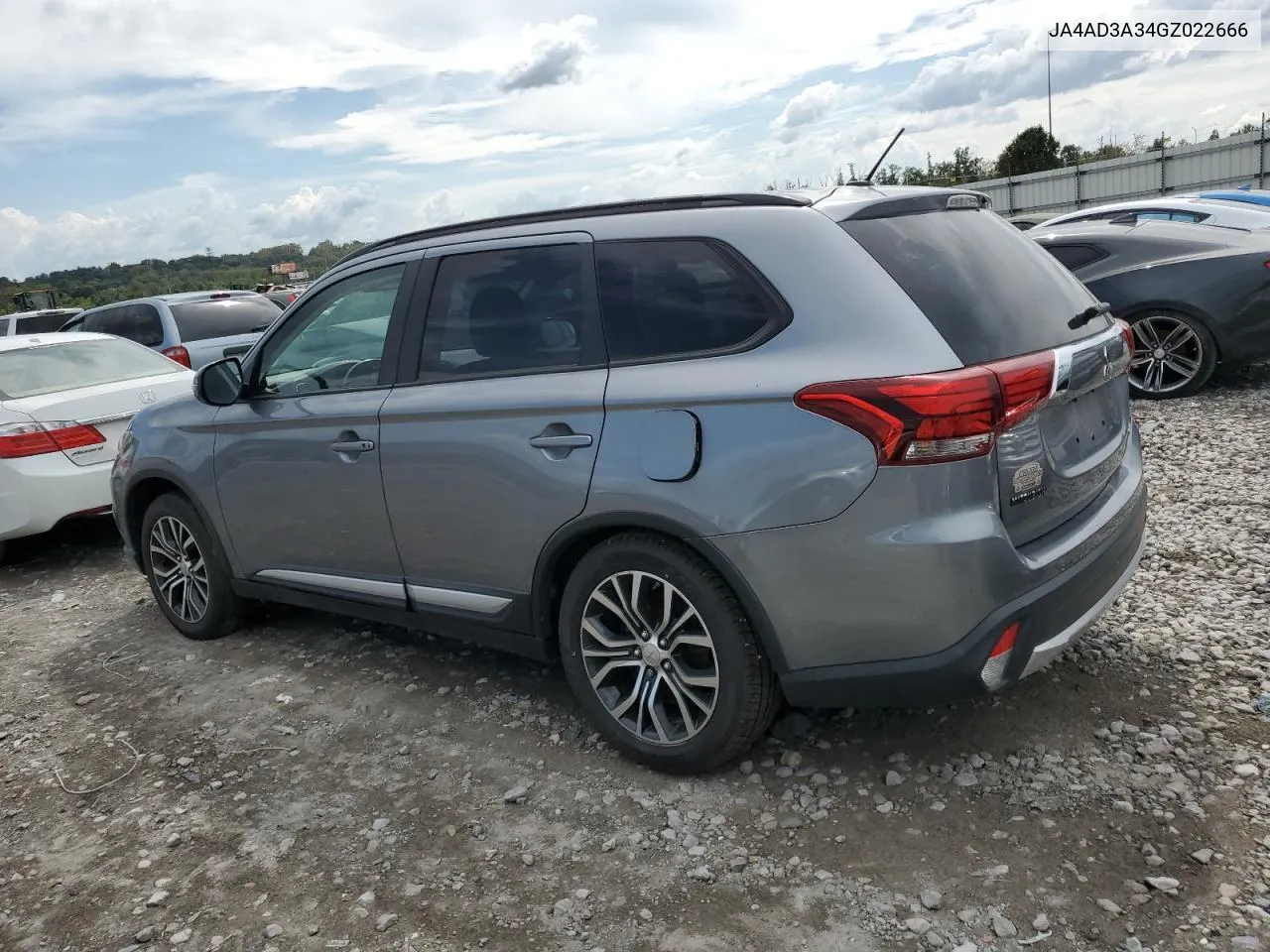 2016 Mitsubishi Outlander Se VIN: JA4AD3A34GZ022666 Lot: 71847004