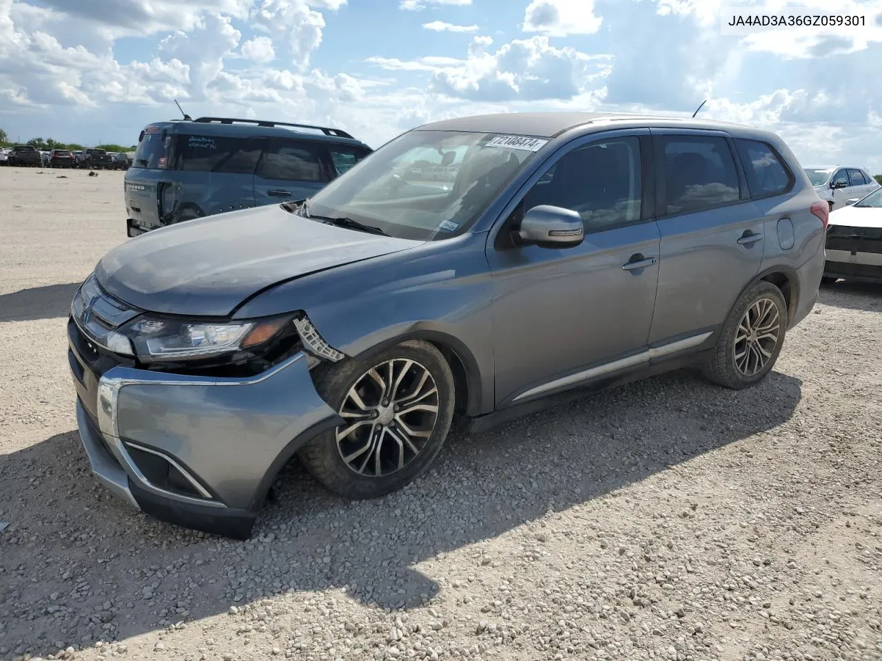 2016 Mitsubishi Outlander Se VIN: JA4AD3A36GZ059301 Lot: 72108474