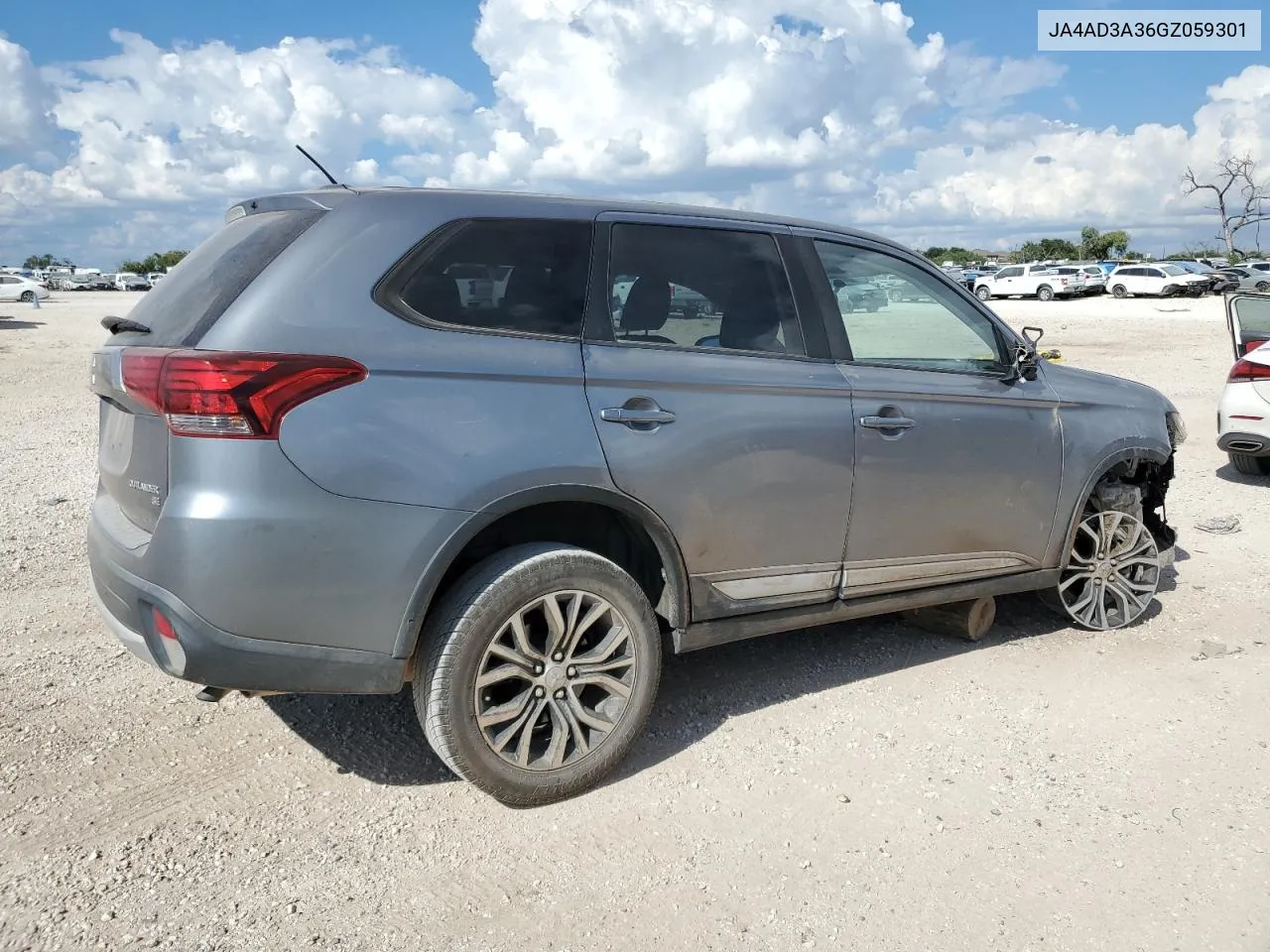 2016 Mitsubishi Outlander Se VIN: JA4AD3A36GZ059301 Lot: 72108474