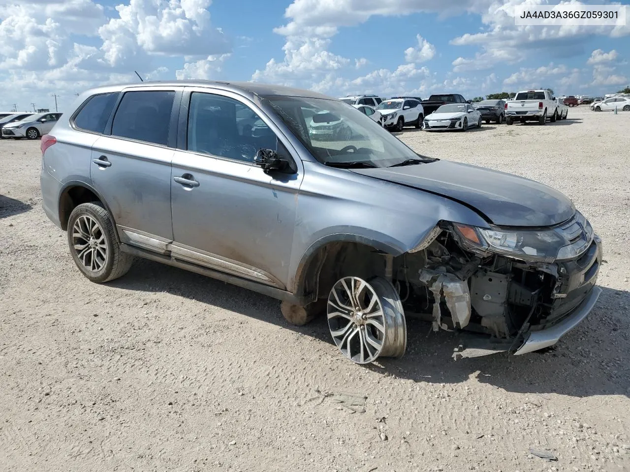 2016 Mitsubishi Outlander Se VIN: JA4AD3A36GZ059301 Lot: 72108474