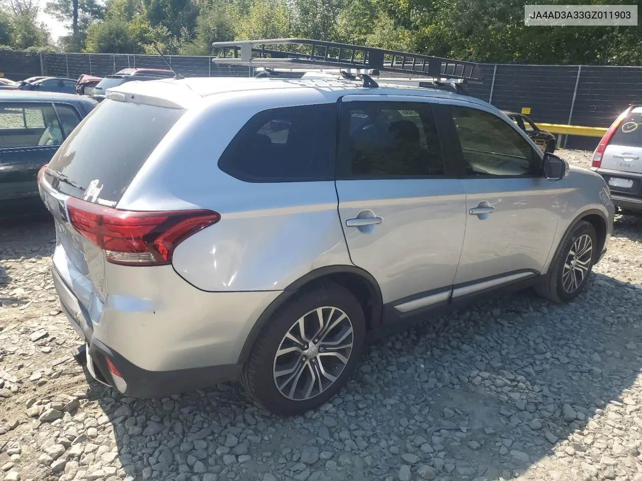 JA4AD3A33GZ011903 2016 Mitsubishi Outlander Se