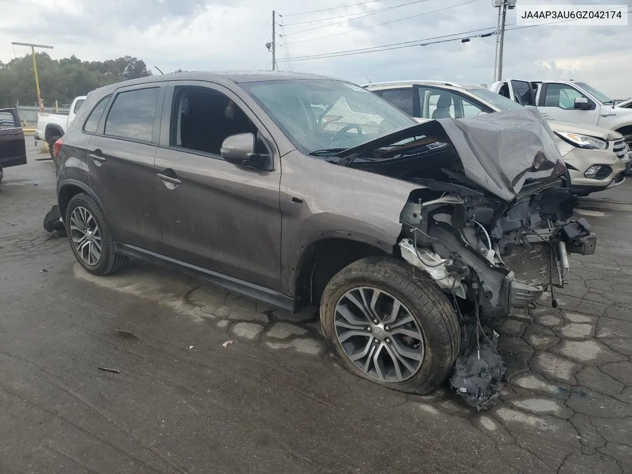 2016 Mitsubishi Outlander Sport Es VIN: JA4AP3AU6GZ042174 Lot: 72773514