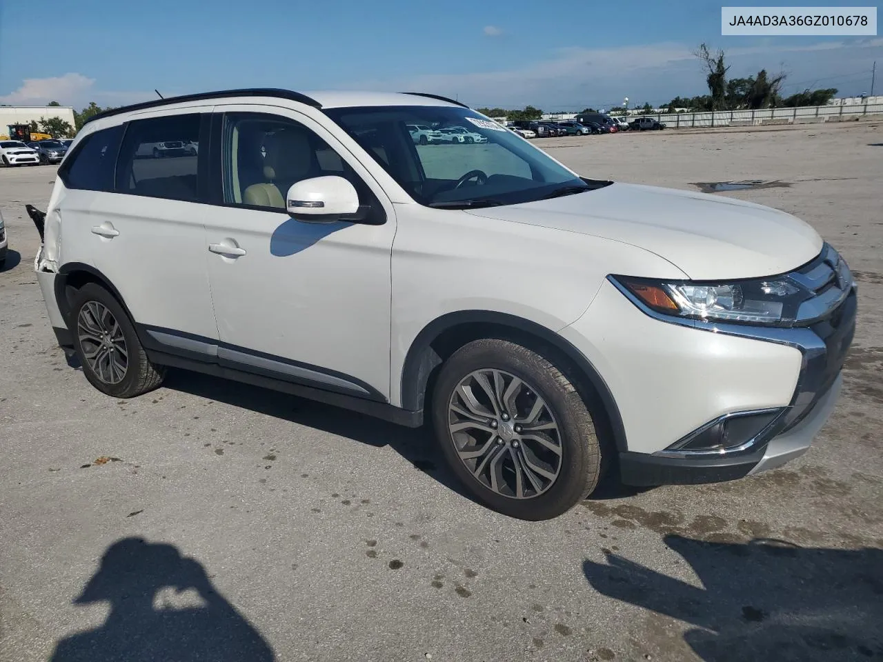 2016 Mitsubishi Outlander Se VIN: JA4AD3A36GZ010678 Lot: 72963764