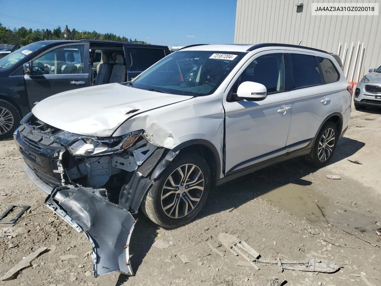 2016 Mitsubishi Outlander Se VIN: JA4AZ3A31GZ020018 Lot: 73187204