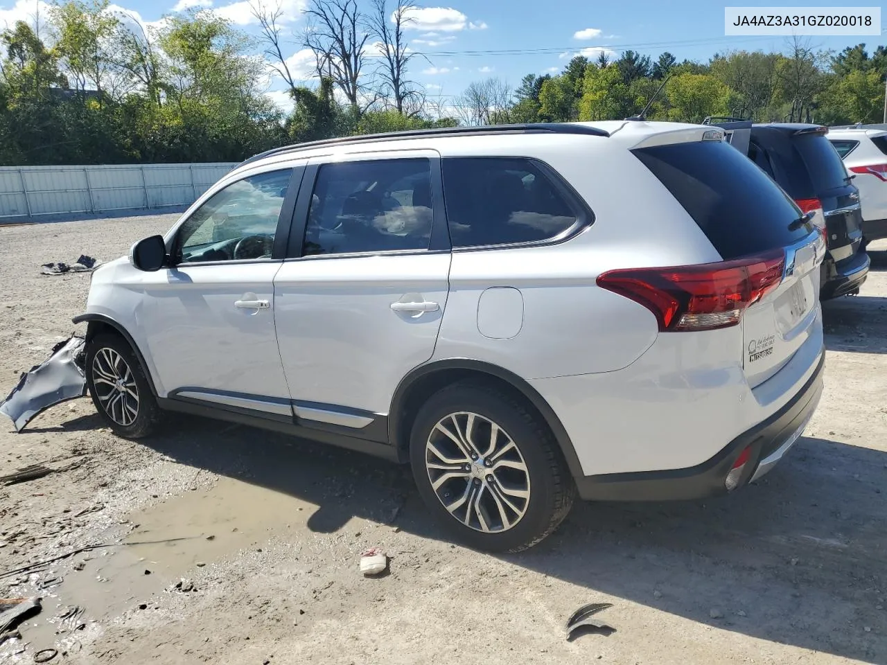 2016 Mitsubishi Outlander Se VIN: JA4AZ3A31GZ020018 Lot: 73187204