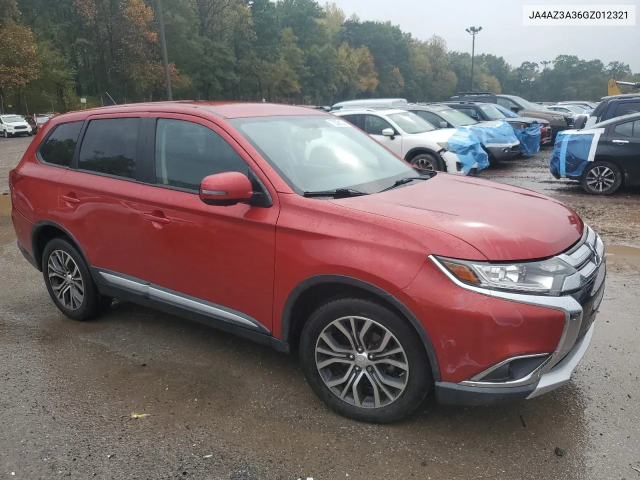 2016 Mitsubishi Outlander Se VIN: JA4AZ3A36GZ012321 Lot: 73326124