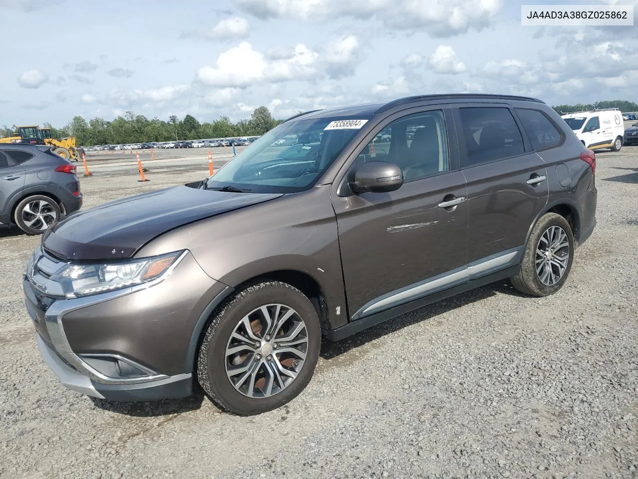 2016 Mitsubishi Outlander Se VIN: JA4AD3A38GZ025862 Lot: 73358904