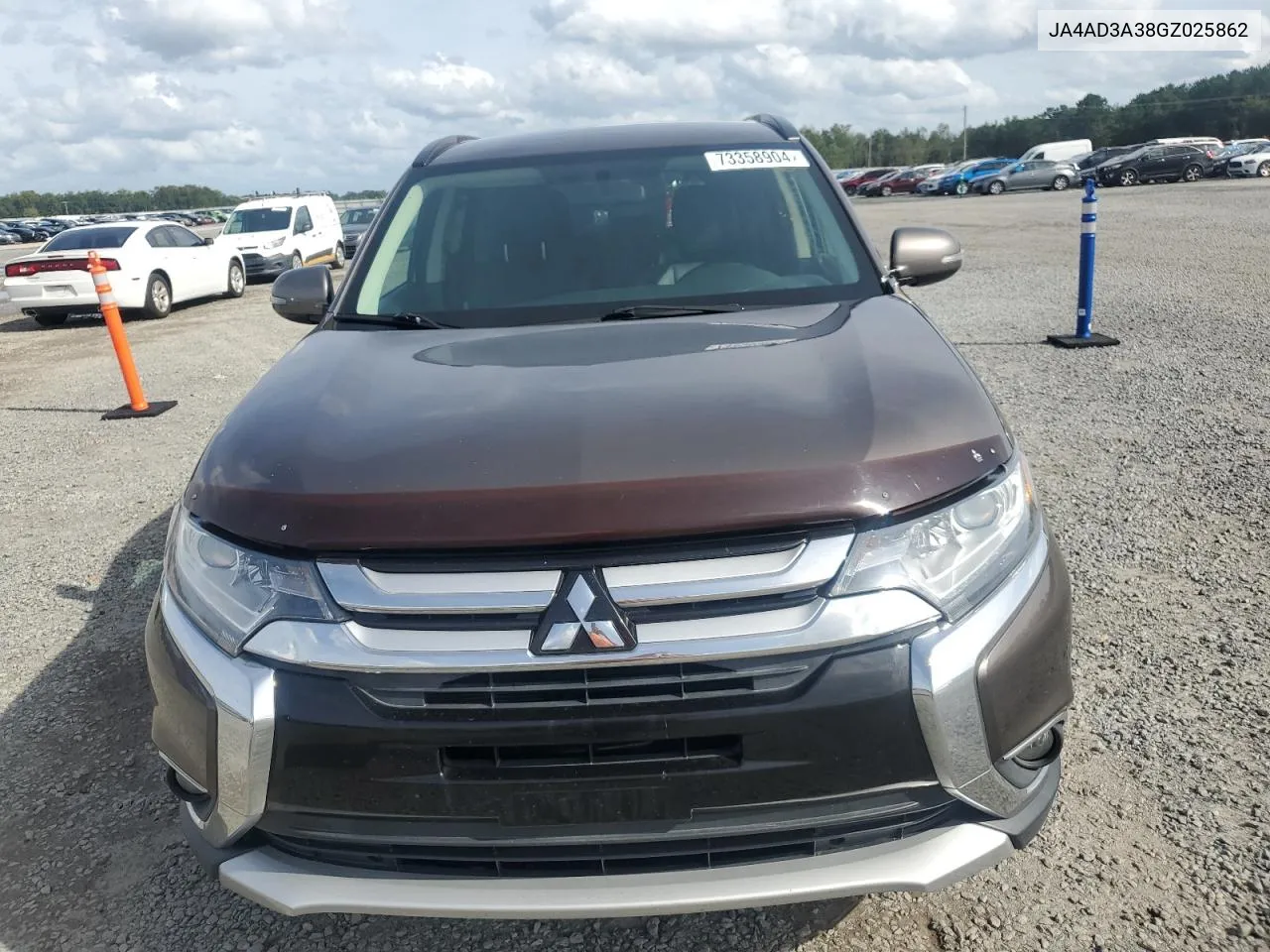 2016 Mitsubishi Outlander Se VIN: JA4AD3A38GZ025862 Lot: 73358904