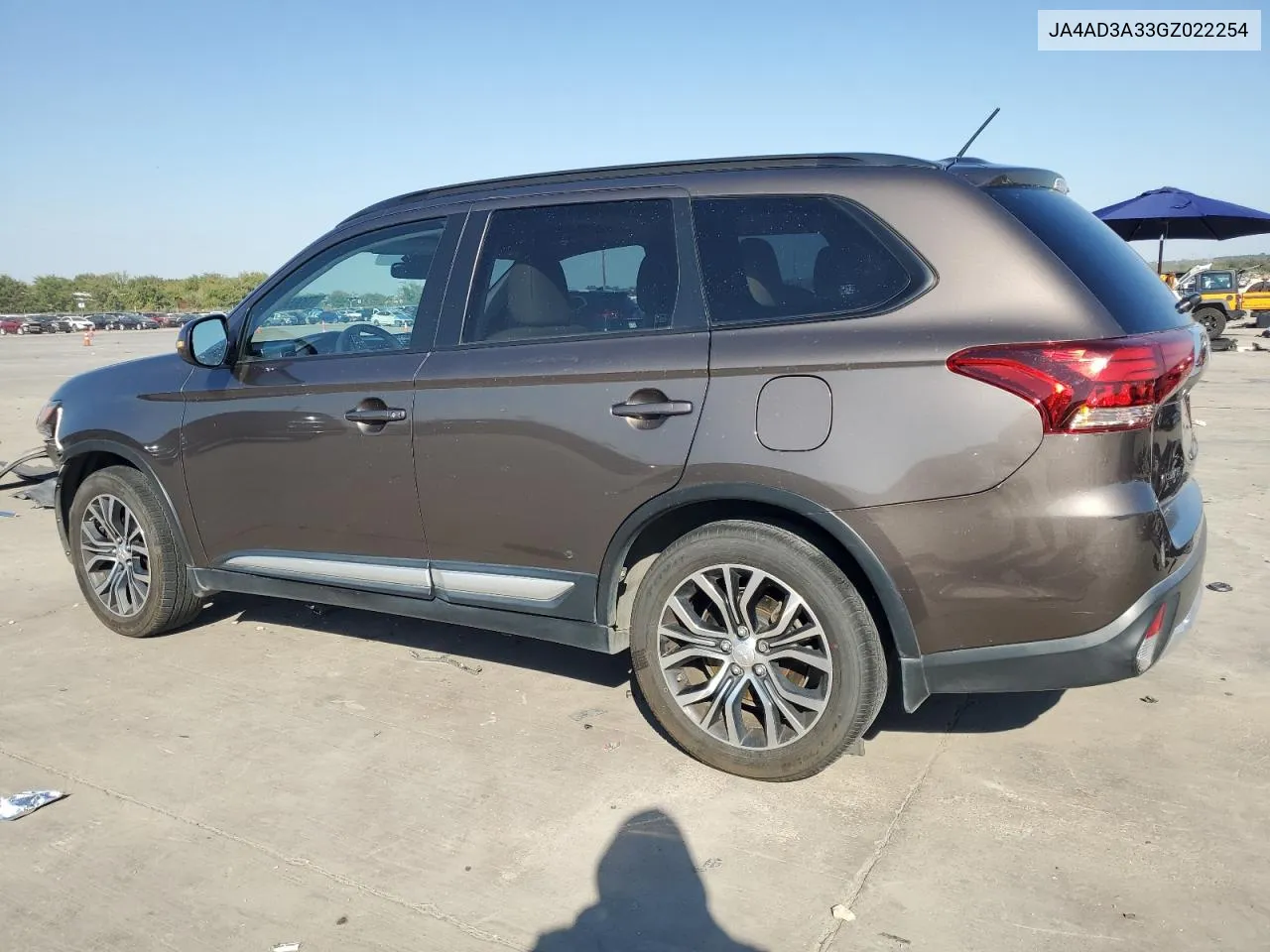 2016 Mitsubishi Outlander Se VIN: JA4AD3A33GZ022254 Lot: 73965674