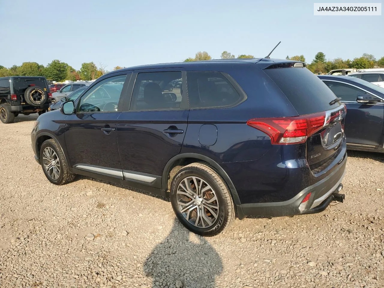 2016 Mitsubishi Outlander Se VIN: JA4AZ3A34GZ005111 Lot: 74084774