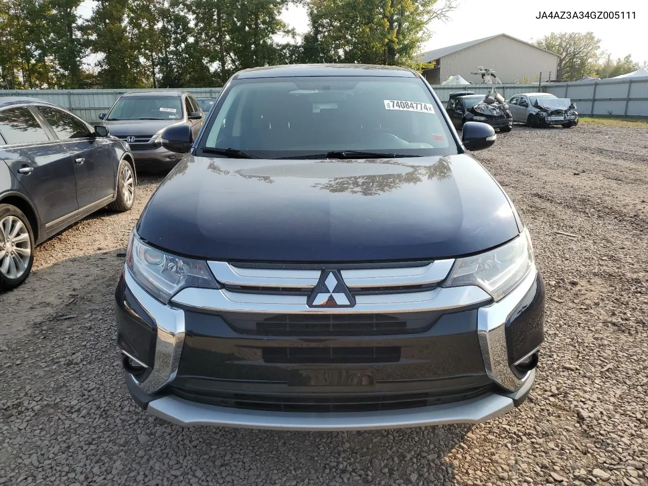 2016 Mitsubishi Outlander Se VIN: JA4AZ3A34GZ005111 Lot: 74084774