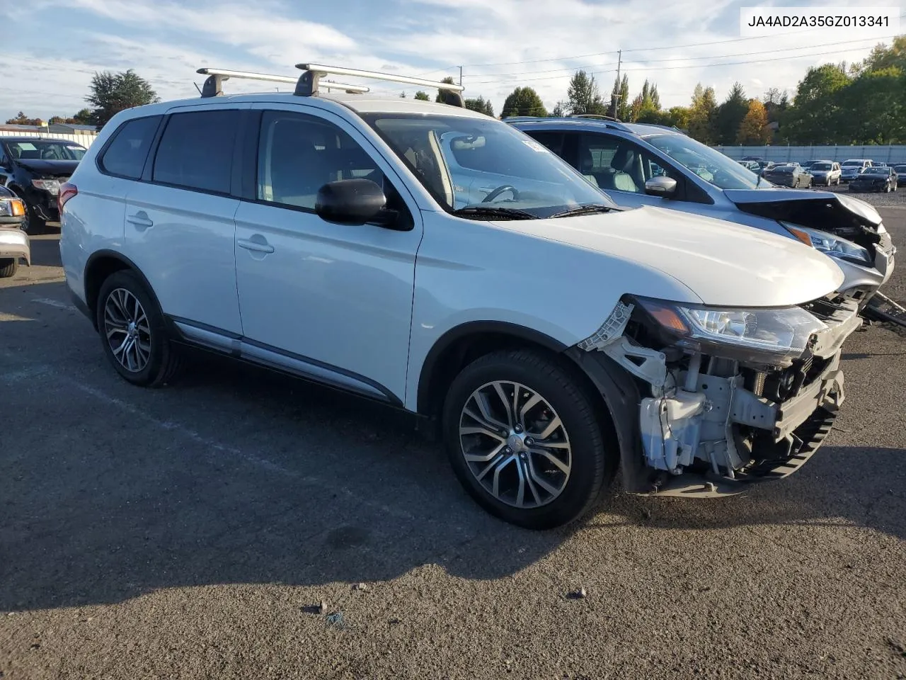 2016 Mitsubishi Outlander Es VIN: JA4AD2A35GZ013341 Lot: 74375184