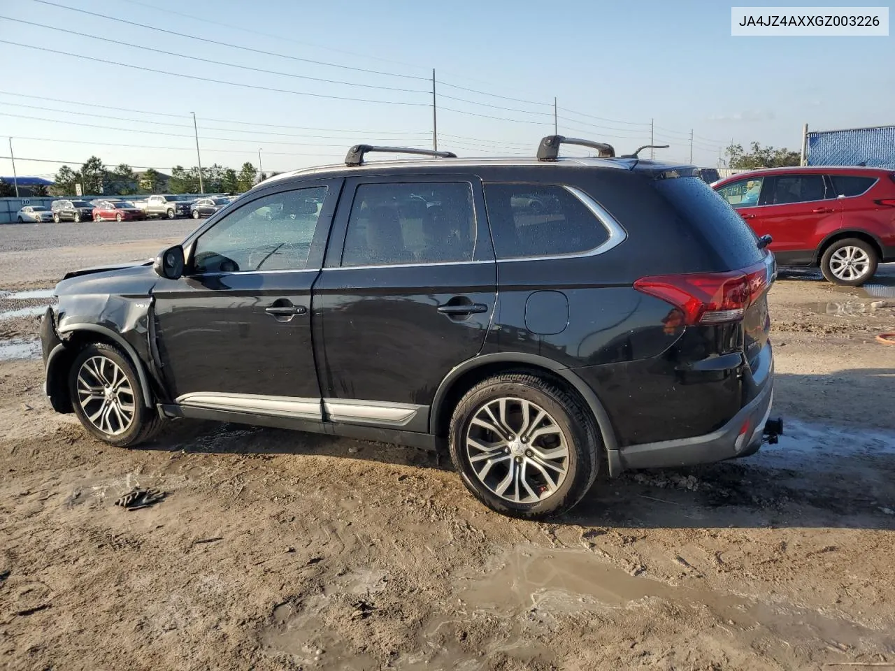 2016 Mitsubishi Outlander Gt VIN: JA4JZ4AXXGZ003226 Lot: 74705394