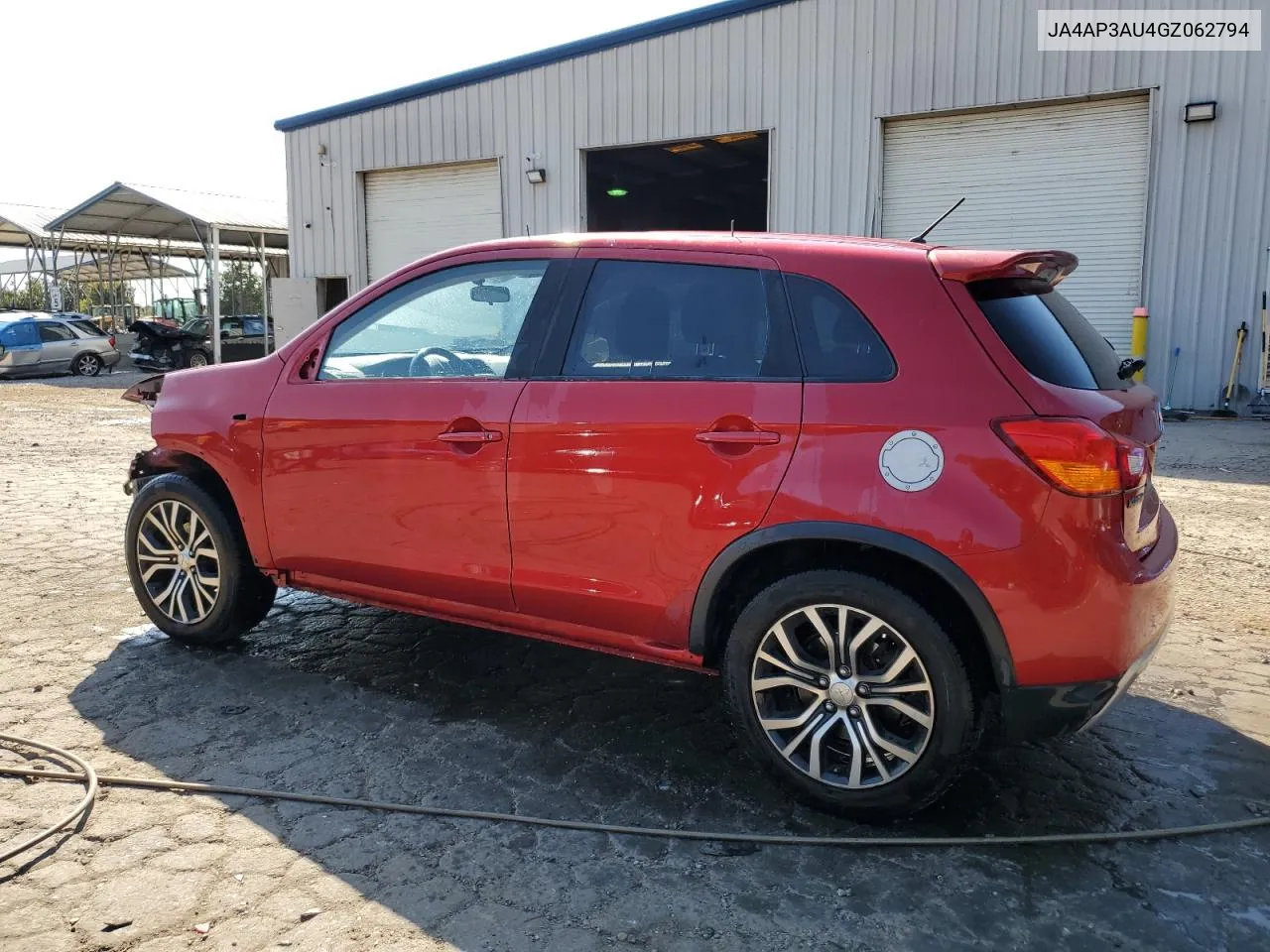 2016 Mitsubishi Outlander Sport Es VIN: JA4AP3AU4GZ062794 Lot: 75502164