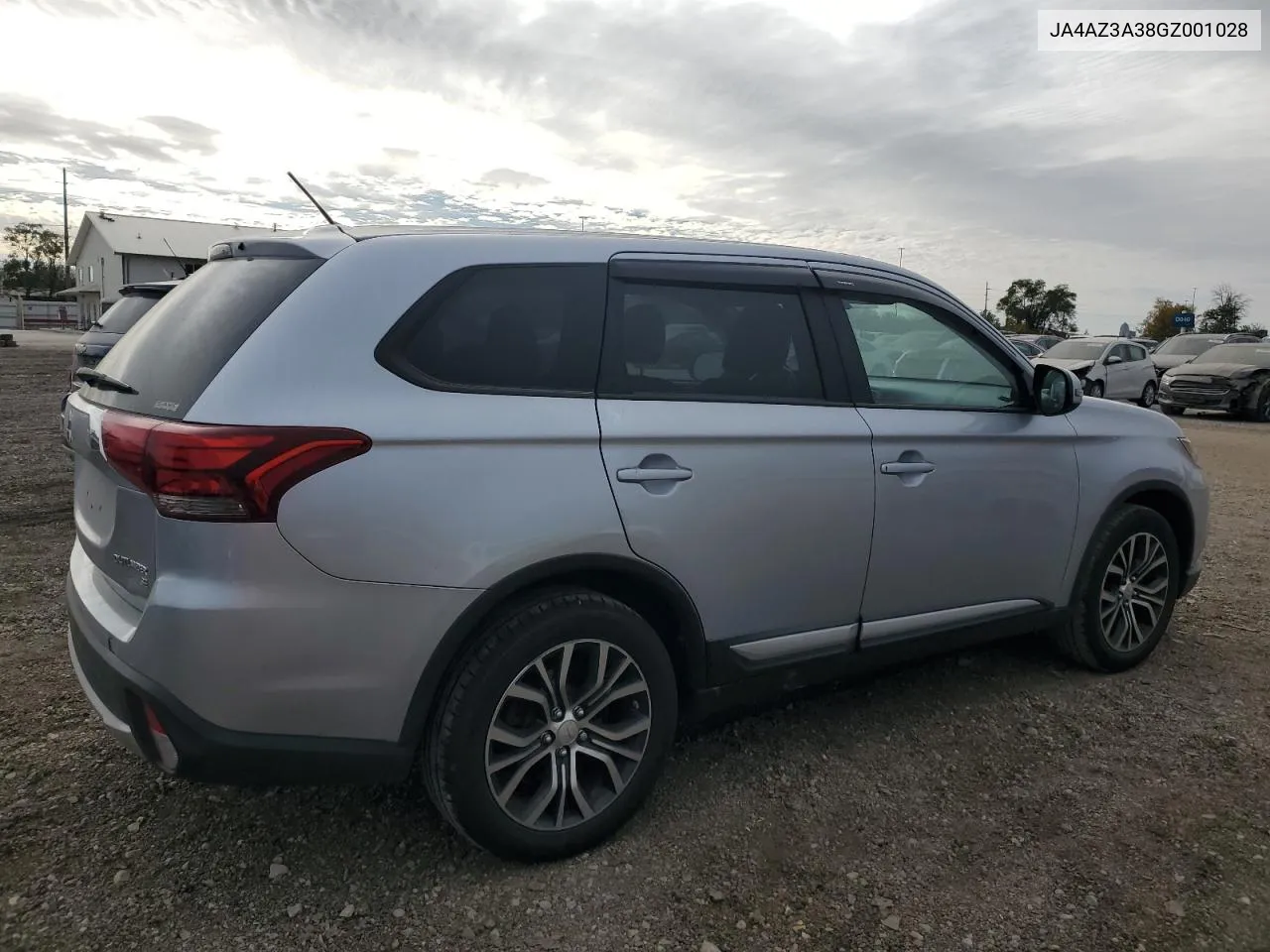 2016 Mitsubishi Outlander Se VIN: JA4AZ3A38GZ001028 Lot: 75549744