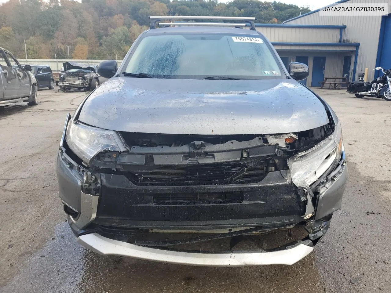 2016 Mitsubishi Outlander Se VIN: JA4AZ3A34GZ030395 Lot: 75574914