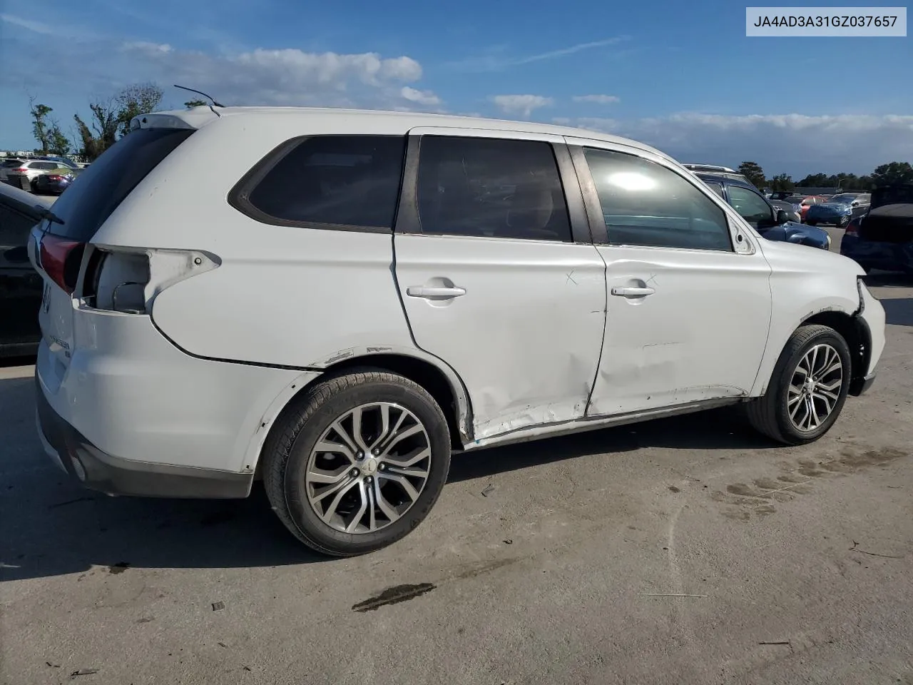 2016 Mitsubishi Outlander Se VIN: JA4AD3A31GZ037657 Lot: 75738234