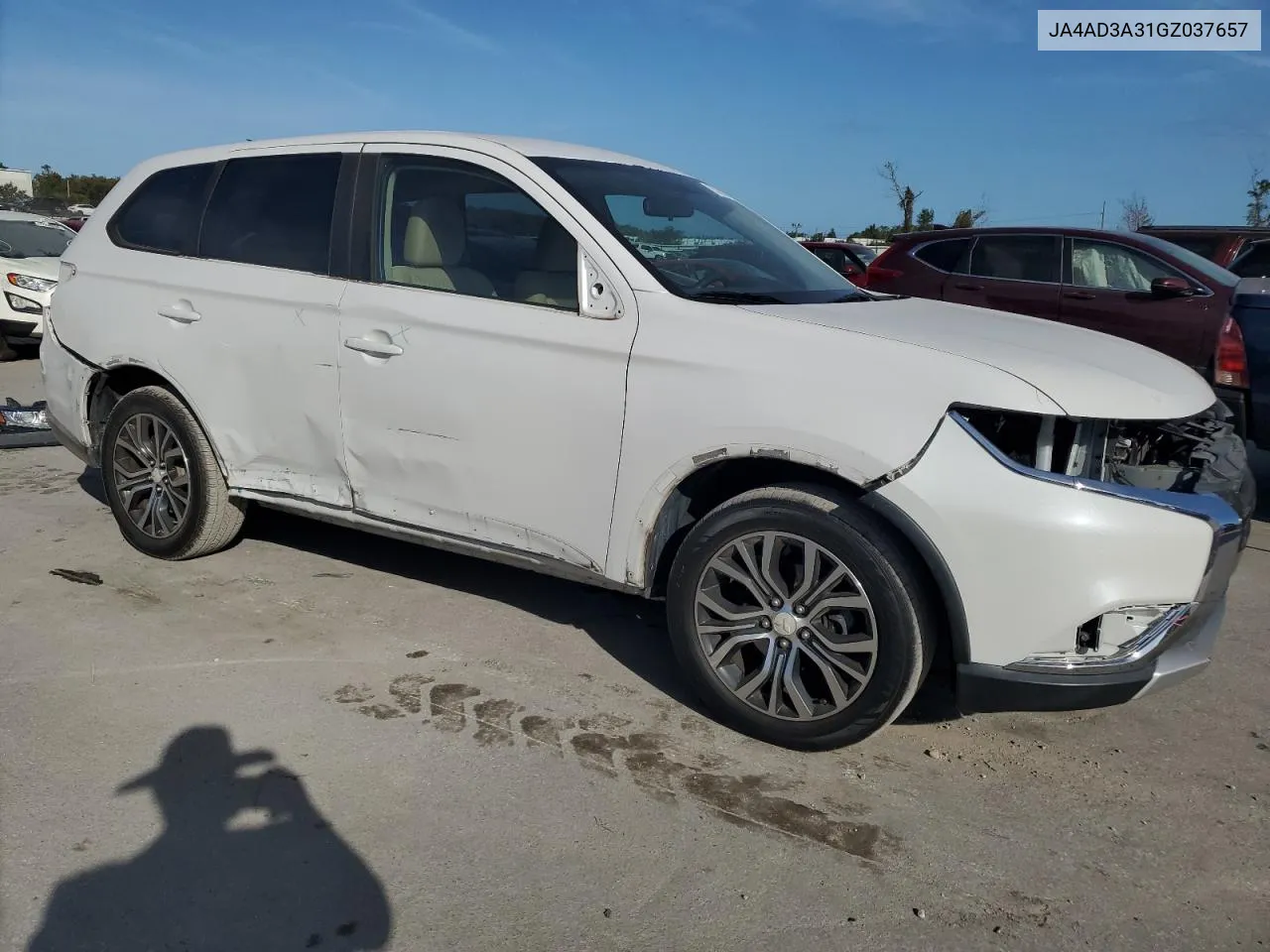 2016 Mitsubishi Outlander Se VIN: JA4AD3A31GZ037657 Lot: 75738234