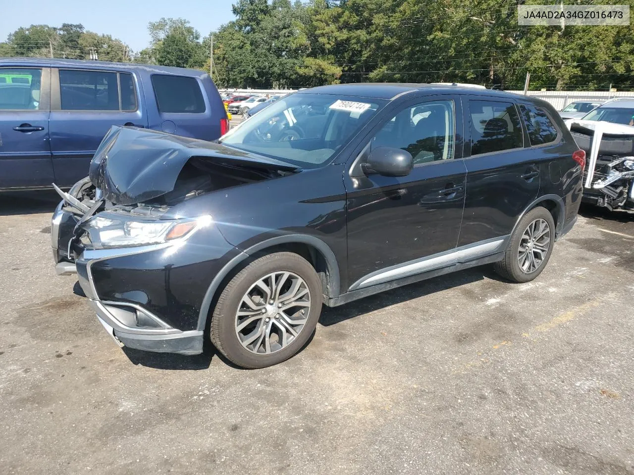 2016 Mitsubishi Outlander Es VIN: JA4AD2A34GZ016473 Lot: 75904744