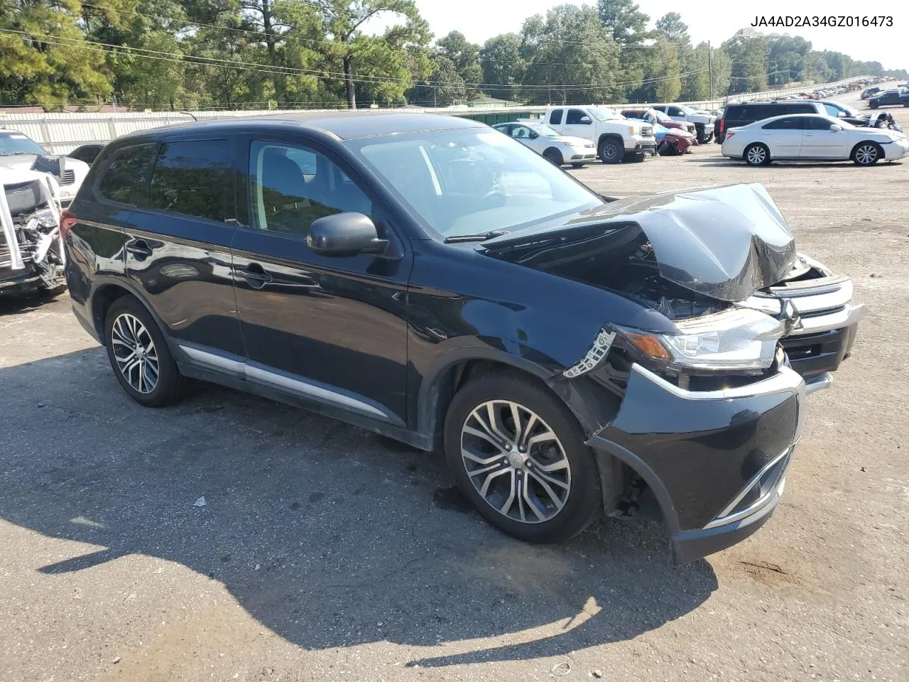 2016 Mitsubishi Outlander Es VIN: JA4AD2A34GZ016473 Lot: 75904744