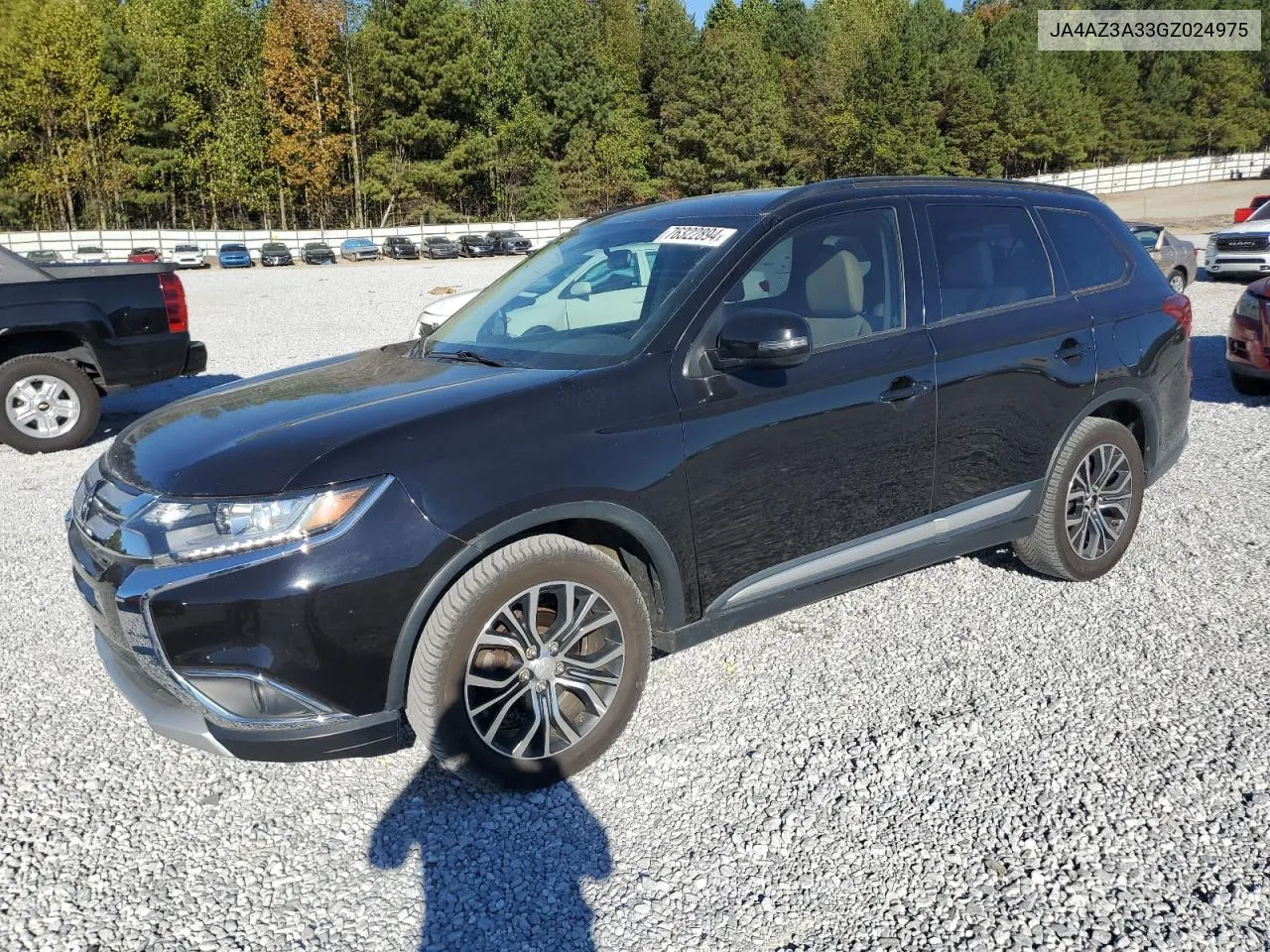 2016 Mitsubishi Outlander Se VIN: JA4AZ3A33GZ024975 Lot: 76322894