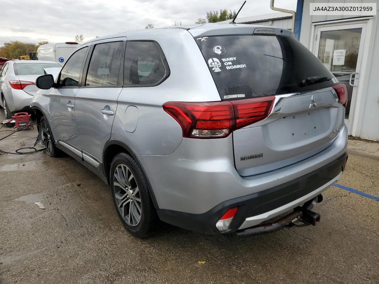 2016 Mitsubishi Outlander Se VIN: JA4AZ3A30GZ012959 Lot: 76979094