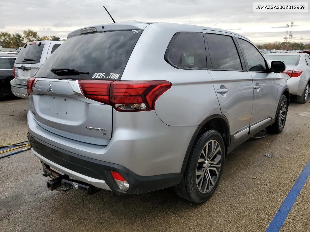 2016 Mitsubishi Outlander Se VIN: JA4AZ3A30GZ012959 Lot: 76979094