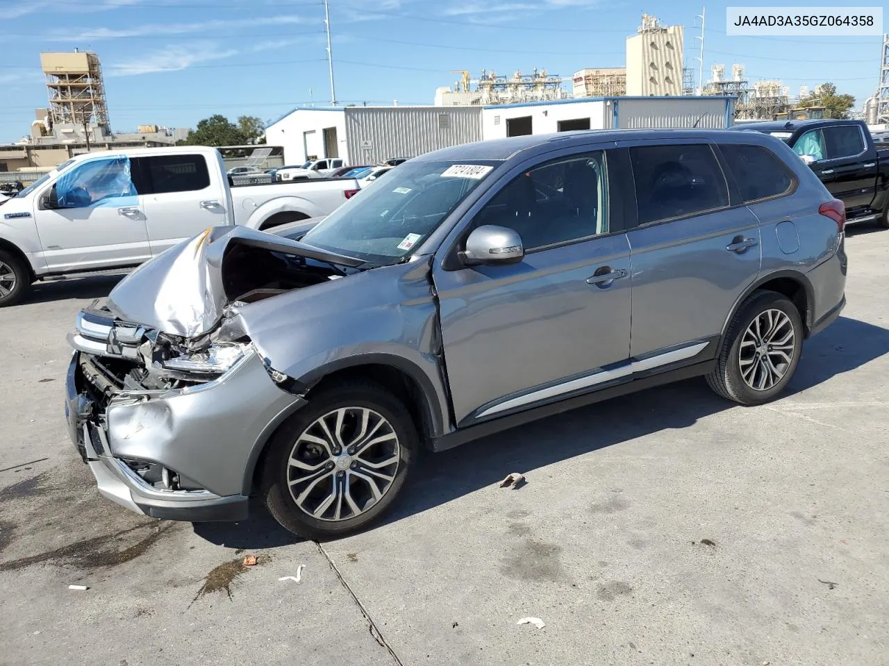 2016 Mitsubishi Outlander Se VIN: JA4AD3A35GZ064358 Lot: 77241804