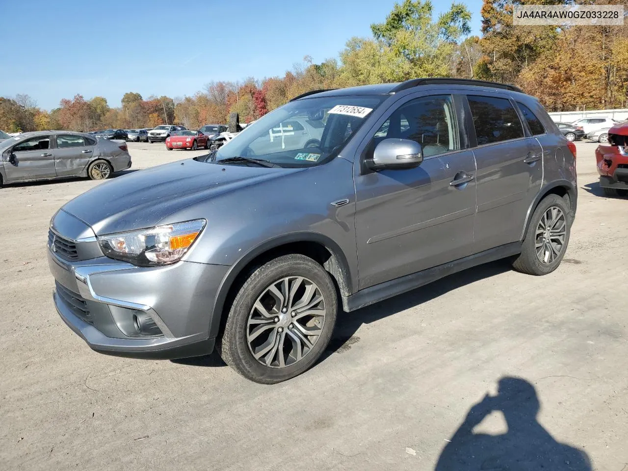 2016 Mitsubishi Outlander Sport Sel VIN: JA4AR4AW0GZ033228 Lot: 77312654