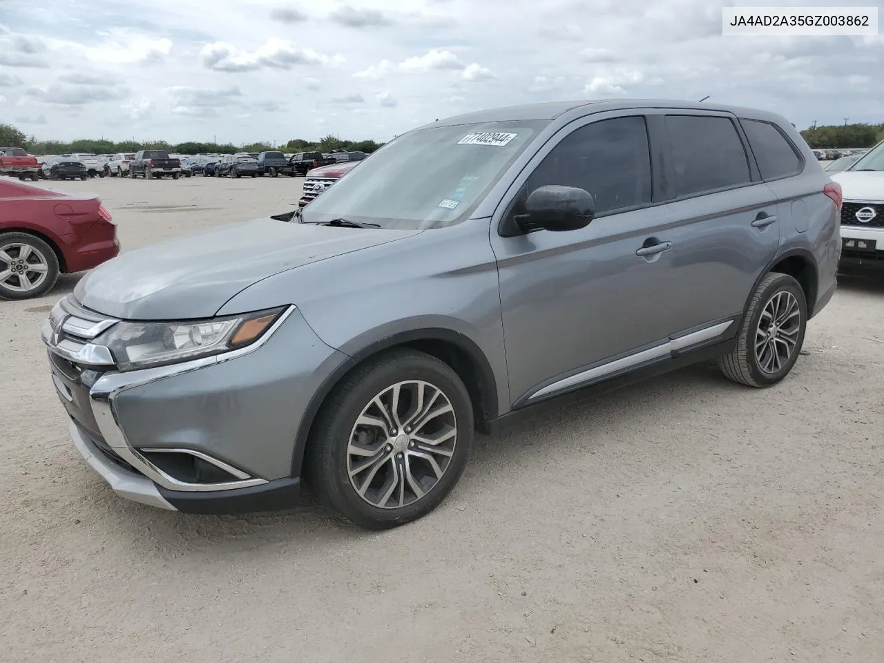 2016 Mitsubishi Outlander Es VIN: JA4AD2A35GZ003862 Lot: 77402944