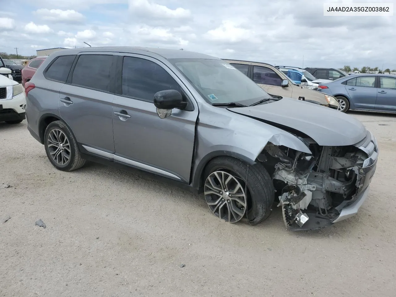 2016 Mitsubishi Outlander Es VIN: JA4AD2A35GZ003862 Lot: 77402944