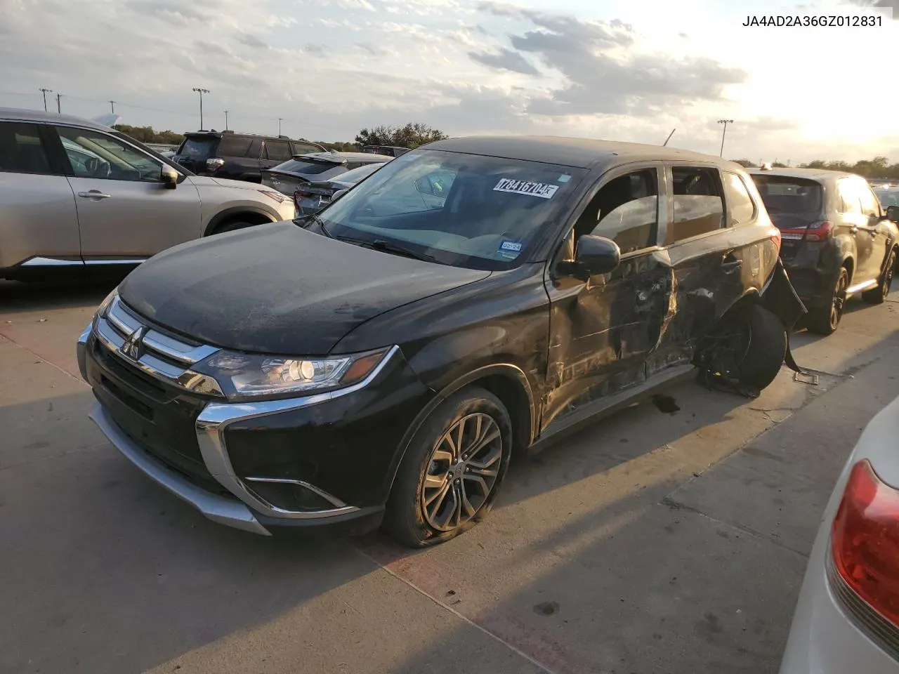 2016 Mitsubishi Outlander Es VIN: JA4AD2A36GZ012831 Lot: 78416704